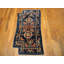 Hand Knotted Wool Area Rug in Blue
