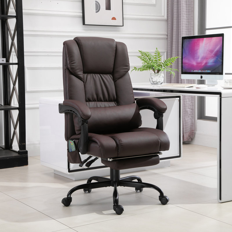 Executive Chair with Headrest, Brown