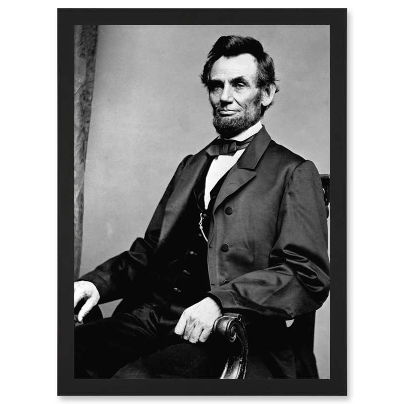 Honest Abe Abraham Lincoln President America 1 Piece Single Picture Frame Wall Art