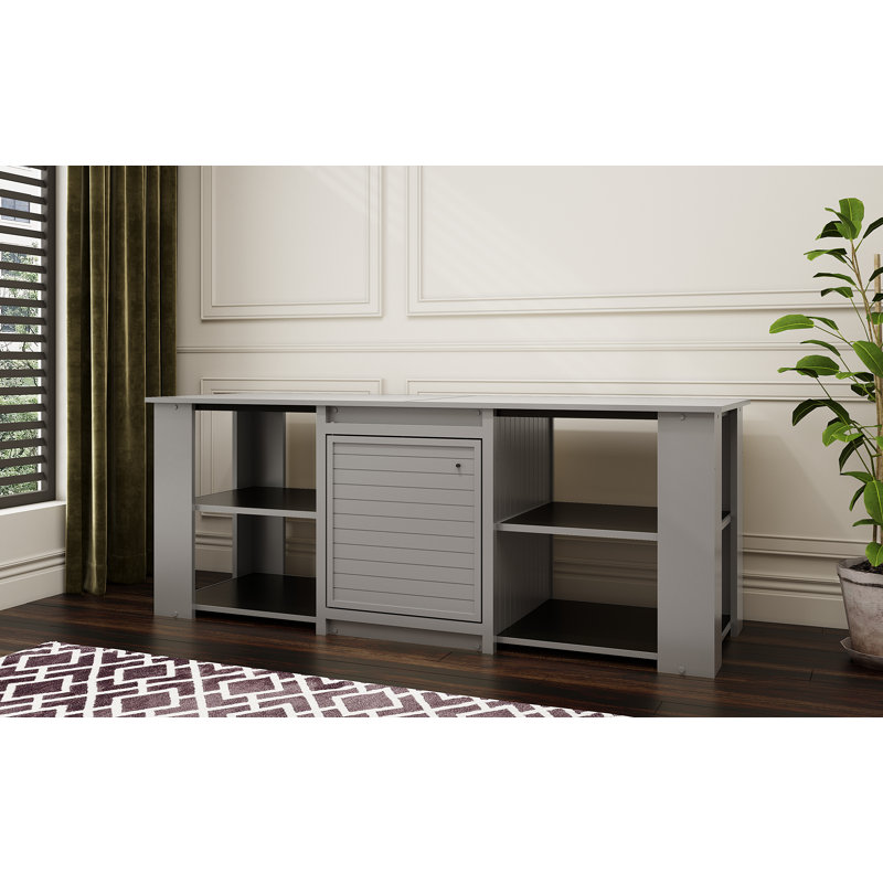 Suleekha ECOFLEX Grey Versa Reptile Storage Cabinet Stand in Jumbo, Gray, 28.1" H x 72.4" W x 24.5" D