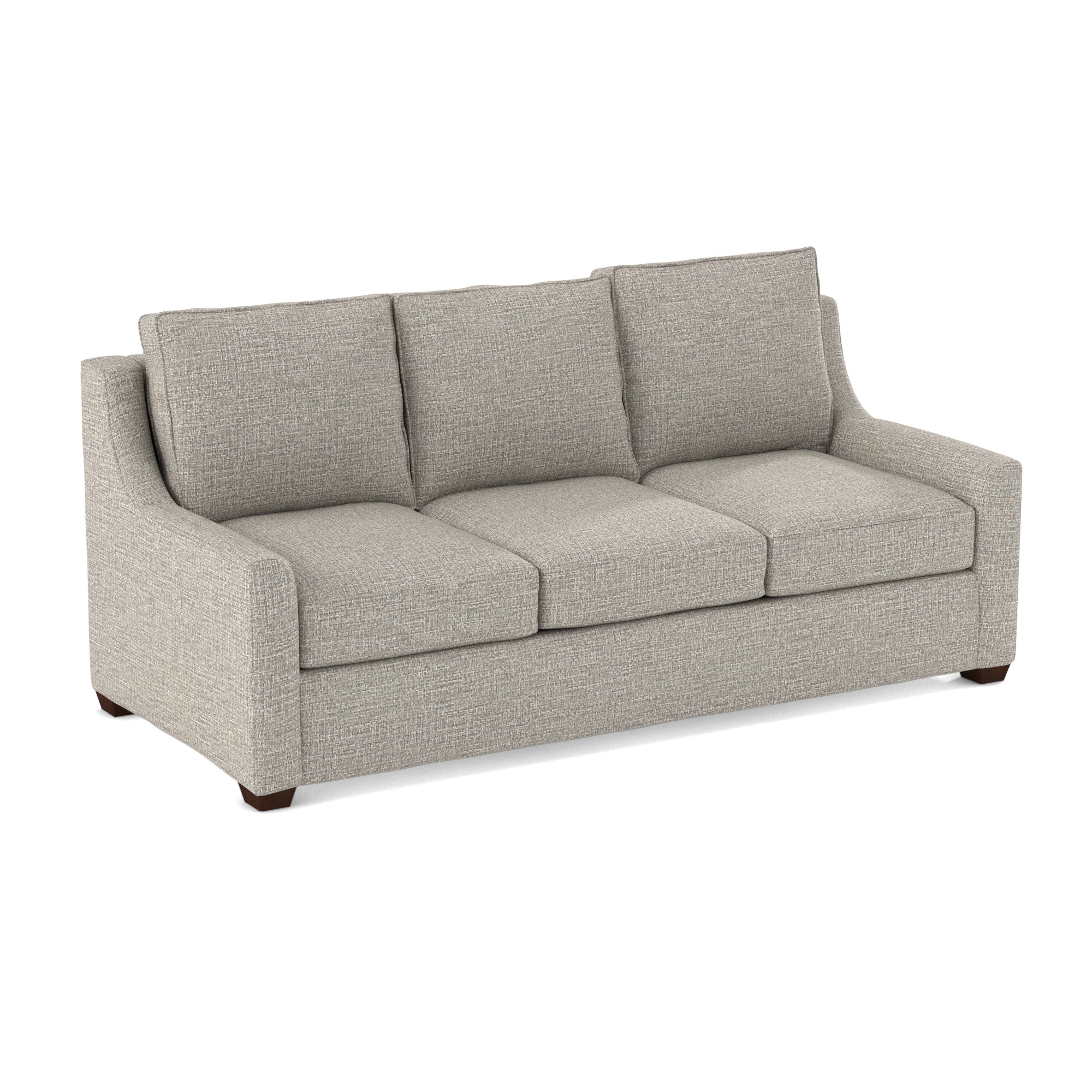 Gemi 80'' Upholstered Sofa, Drusky Ivory Sustain® Basketweave