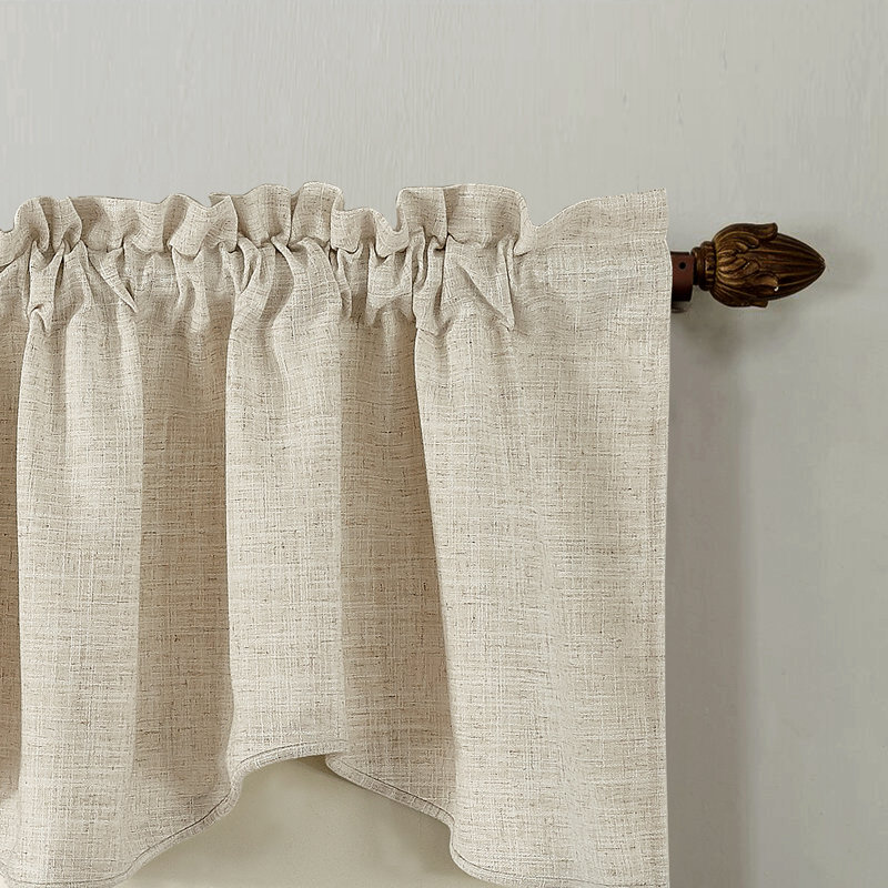 Scalloped Window Valance, Natural