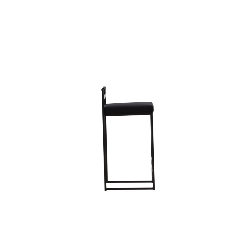 Beachley Upholstered Counter Stool with Metal Frame