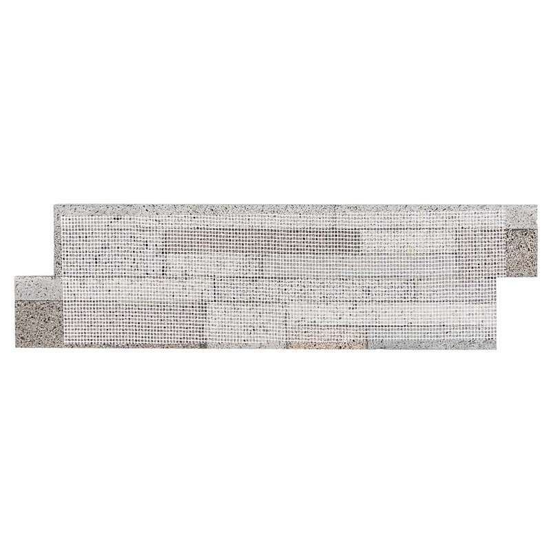Stackstone 8x24 Textured 3D Brick Lava Stone Mosaic Tile