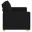 Canapé noir 47,2 po vidaXL-57956708-57956713
