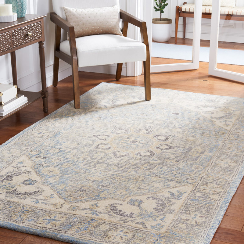 Metro Hand Tufted Wool And Cotton With Latex Southwestern Rug, Rectangle 5' x 8'