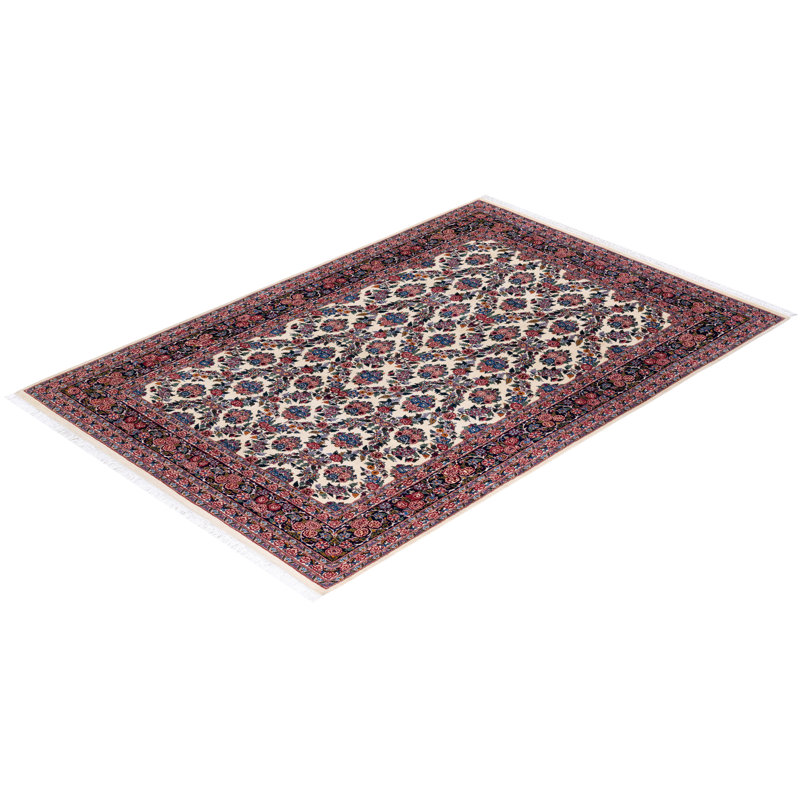 Classic One-of-a-Kind 6' 2" x 9' 2" Hand Knotted Area Rug