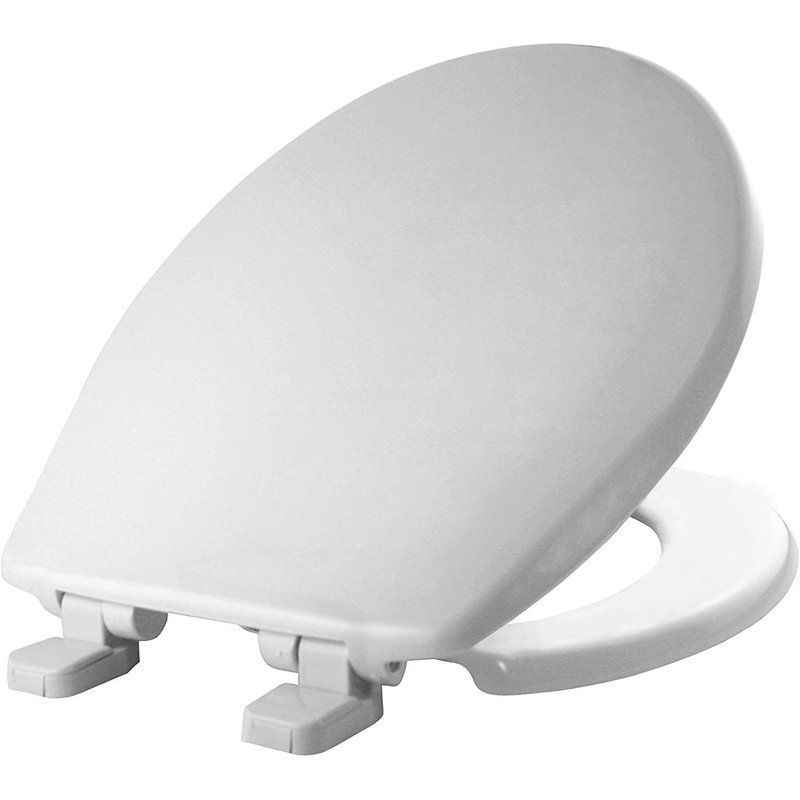 Round Toilet Seat and Lid, White