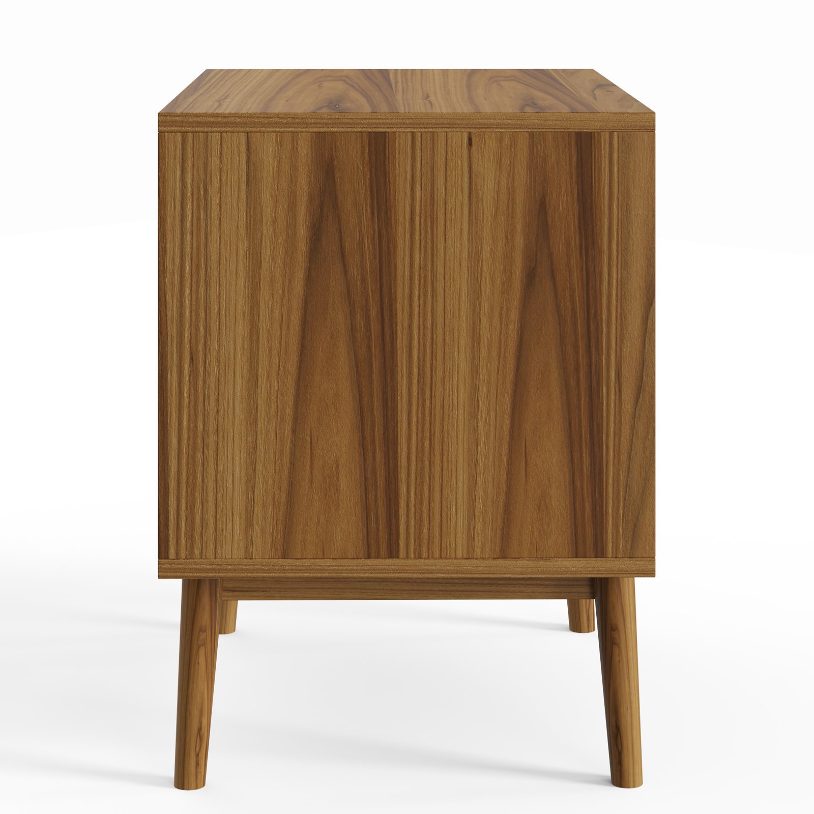 Indra Walnut Nightstand, Natural