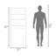 Armoire de rangement 2 portes avec tablettes ouvertes