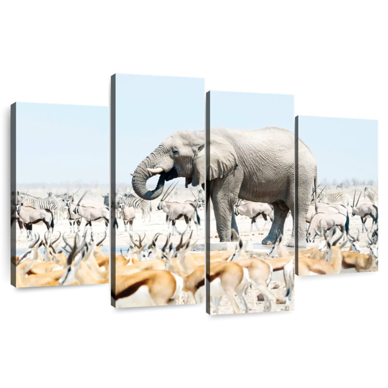 Brampt Safari Etosha Elephant, 32" H x 52" W