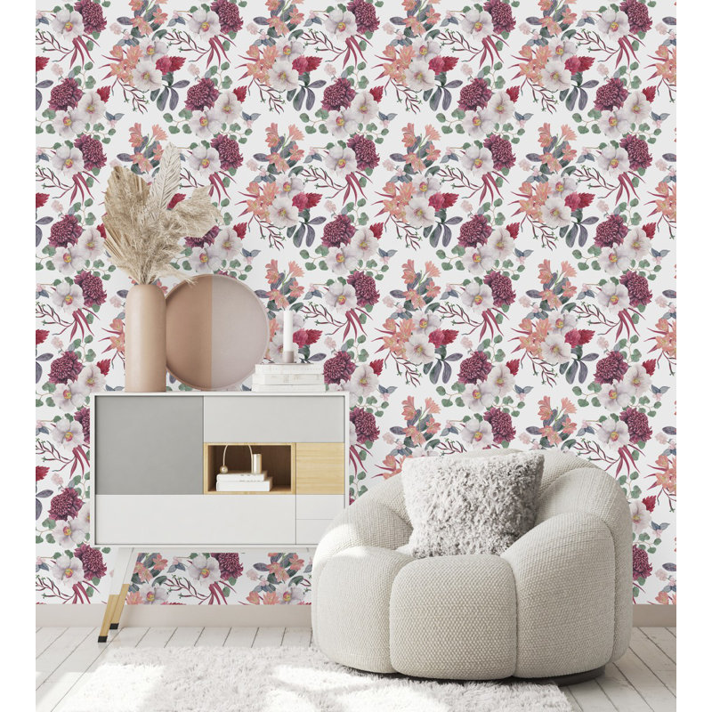 Floral Tile, 2.08' W x 18.75' L