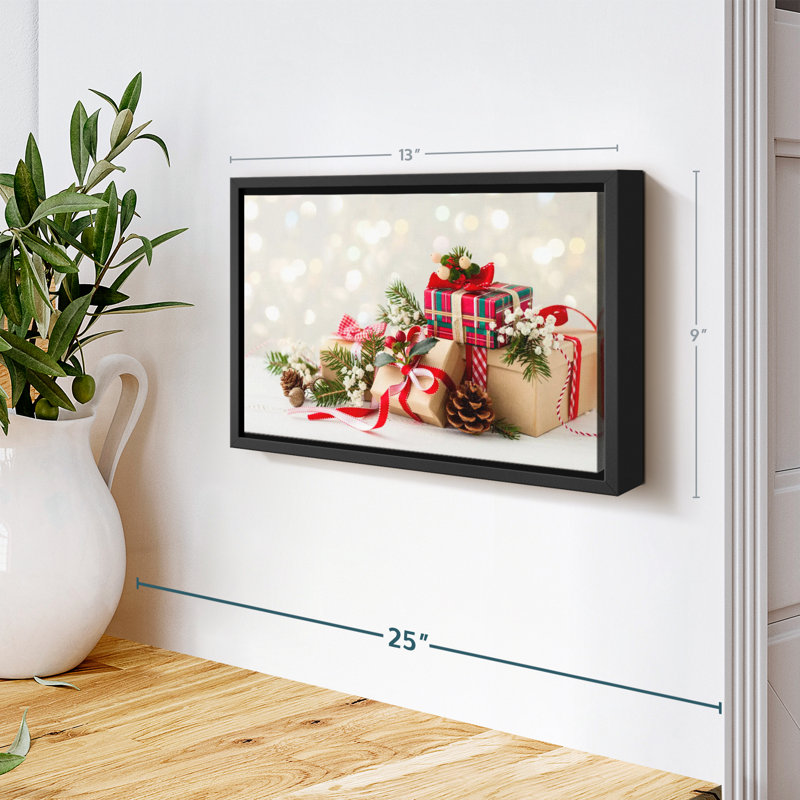 «Christmas Presents», reproduction sur toile, H 9 po x l 13 po