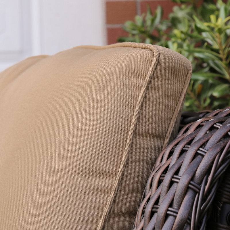 Outdoor 4'' Seat / Back Cushion, Khaki