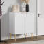 Armoire d'appoint cannelée à 2 portes de 28,5 po avec tablettes intérieures réglables Rishaw-240623324