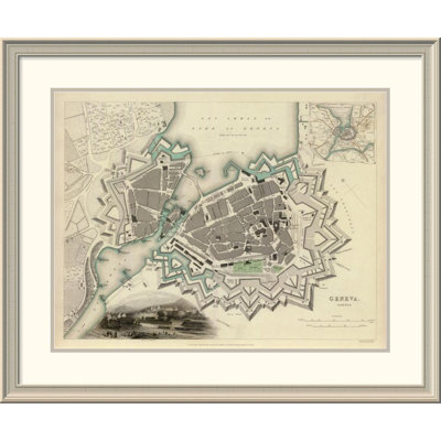 Geneva Switzerland 1841 Framed Print
