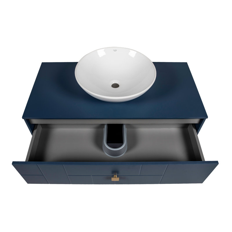 Meuble-lavabo autoportant avec lavabo Spruha-F_Modern, Bleu mat