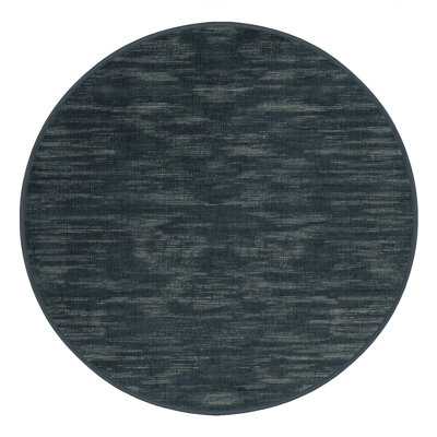 Machine Washable Abstract Black Area Rug
