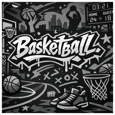 Basketball Graffiti Art Comforter