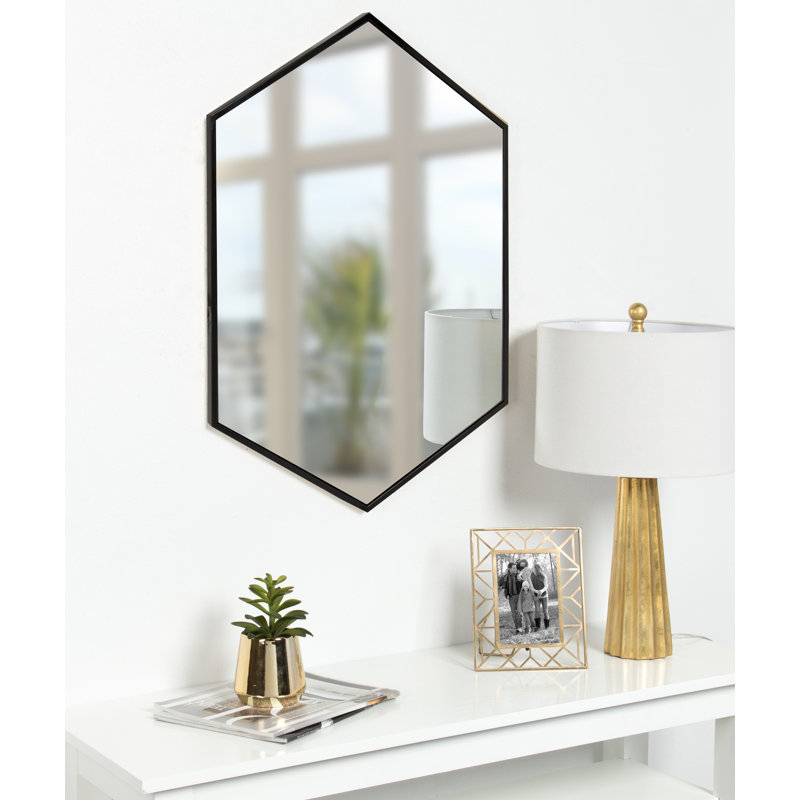 Breckler Metal Mirror, Black, 31" x 22"