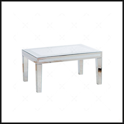 Table basse argentée