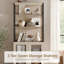 Buffet 4 pièces 72 "avec portes en verre et tablettes réglables, armoire multifonctionnelle avec rangement et tablettes ouvertes pour la salle à manger ou la cuisine-377622185