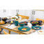 16-Piece Dinnerware, White And Golden, Poreclain Tableware, Dinner Plate, Dessert Plate, Bowl And Mug, Sevice For 4, Ceramic Decal-63881185