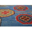 Tapis indien géométrique Kazak bleu 8 x 10