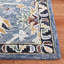 Tapis oriental en laine / coton touffeté à la main en blanc / bleu Oriental-1379993549