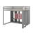 Full Size Wood Loft Bed With Shelves,Wardrobe And Cabinet-1828554453-1828554451