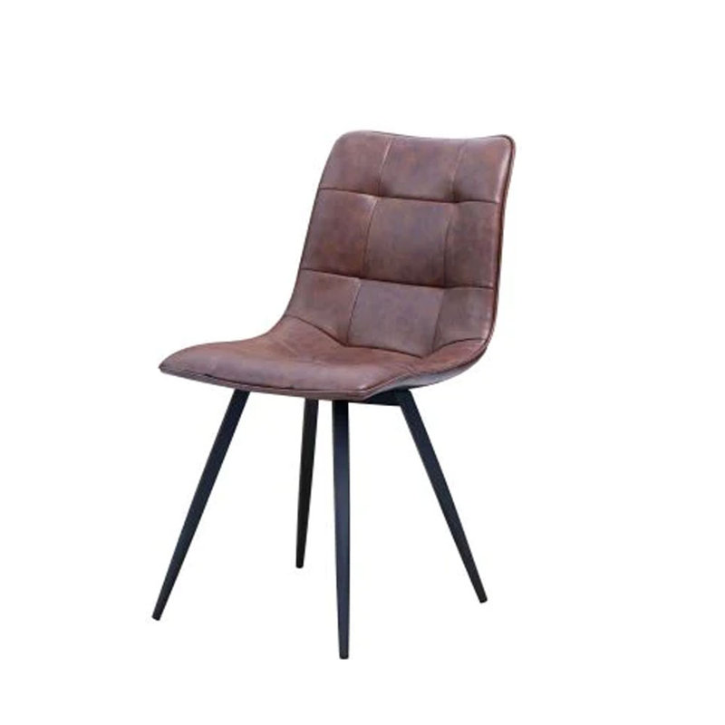 Chaise d'appoint capitonnée, Brun pâle
