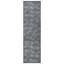Tapis rayé à motif arche moderne Rambo noir / ivoire / gris-100078663