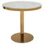 Round Marble Top Metal Base Dining Table