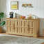 Buffet de 67 pouces avec portes à panneaux surélevés de style campagnard
