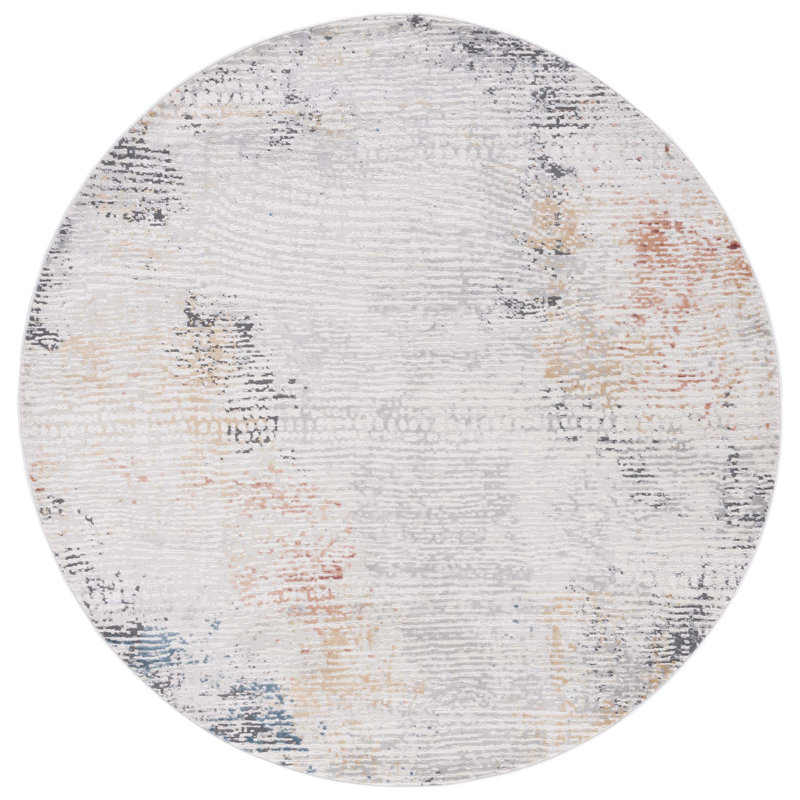 Kulig Performance Abstract Rug, Round 6'7"