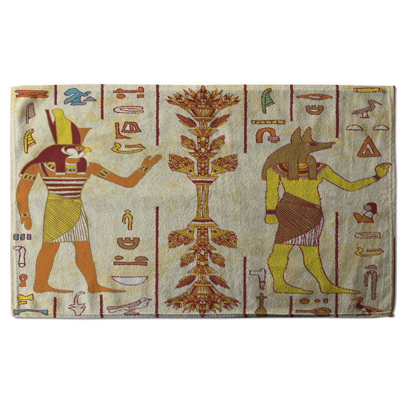 Cotton Waffle Tea Towel Kitchen Towel, Orange