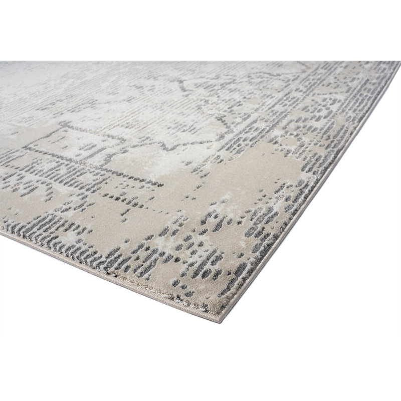 Tapis beige Erra, Rectangle 5 pi 1 po x 7 pi 6 po