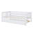 Wood Daybed With Trundle And Fence Guardrails-1840544085
