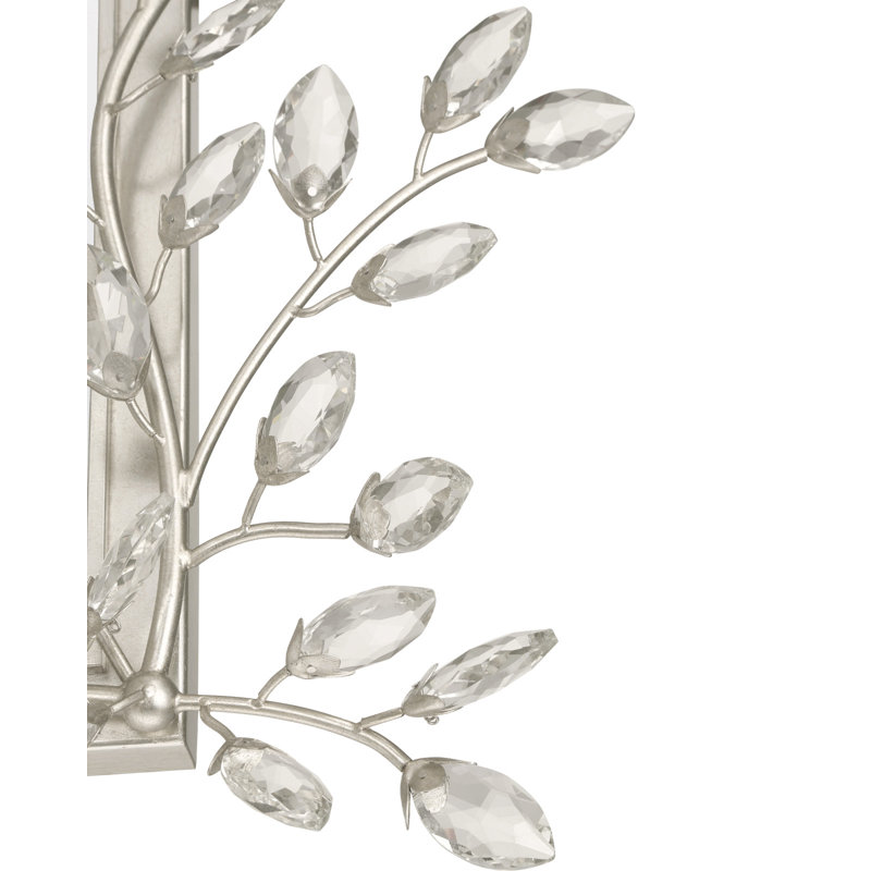 Forget-Me-Not Rectangular Mirror, Silver