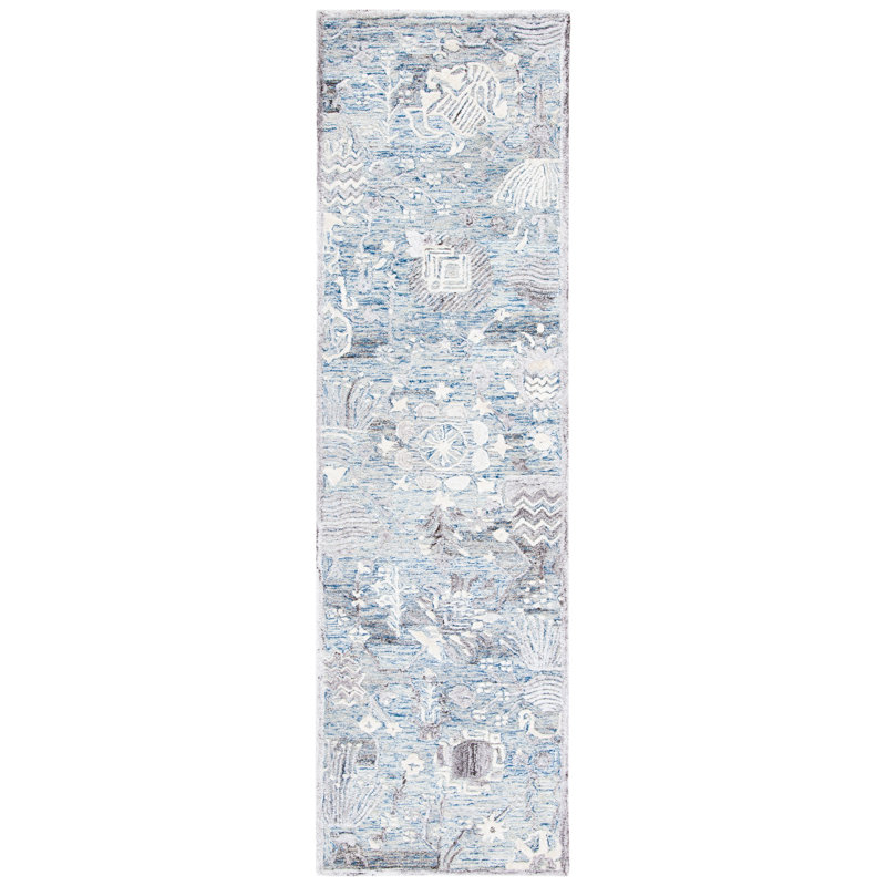 Glamour Hand Tufted Performance Floral Rug, Runner 2'3" x 8'