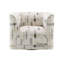 Darya 3Pcs Suede/Fabric Living Room Set