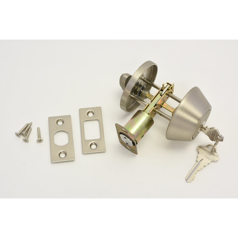 Double Cylinder Deadbolt, Satin Nickel