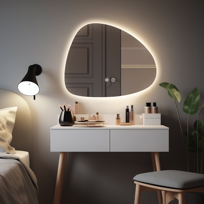 Miroir mural anti-buée Dibbrun, Asymétrique, 20 po x 25 po