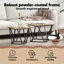 Side Table Set 2 pcs Engineered Wood and Steel Living Room Furniture-1407721759
