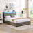 Bed Frame, Storage Headboard with Charging Station, Solid and Stable, Noise Free, No Box Spring Needed, Easy Assembly-461287745-461287774
