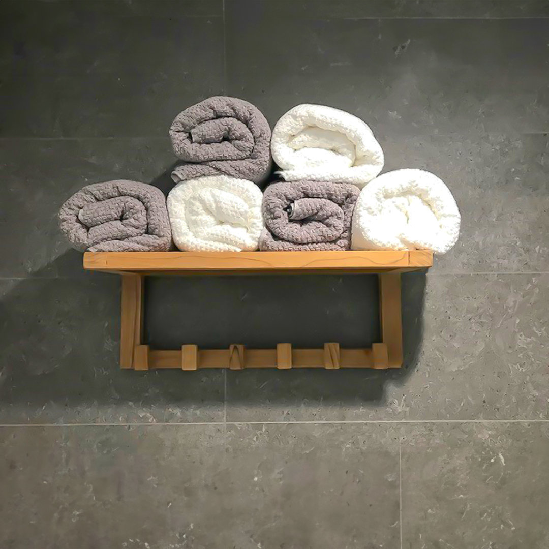 Teak Wall Mounted Coat Rack ARB Teak & Specialties 