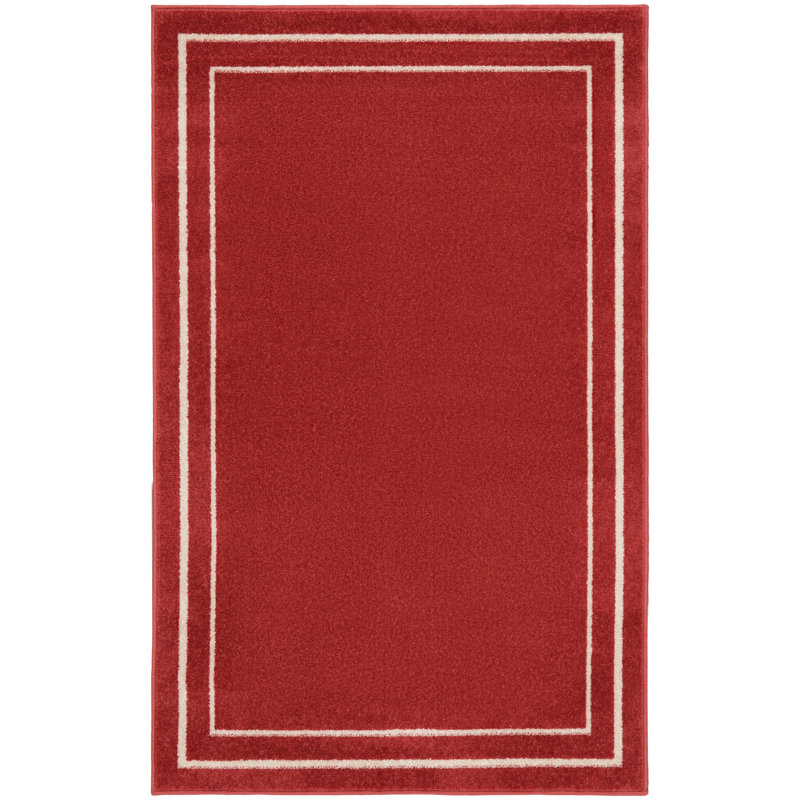 Nourison Essentials Brick Ivory Indoor/Outdoor Area Rug, Rectangle 2' x 4'