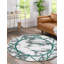 Keins Emerald Modern Abstract Geometric Area Rug – Soft Washable Polypropylene Carpet for Living Room, Bedroom & Hallway – Stain Resistant & Durable Home Floor Mat-1154619818
