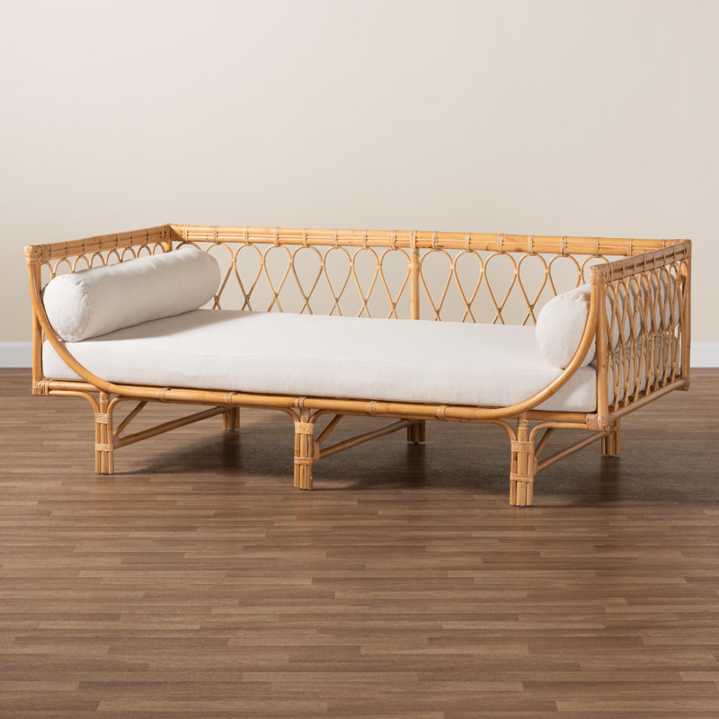 Deago Modern Bohemian Rattan Daybed