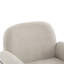 Chaise d'appoint rembourrée avec pieds en bois d'hévéa Yousef-114604886